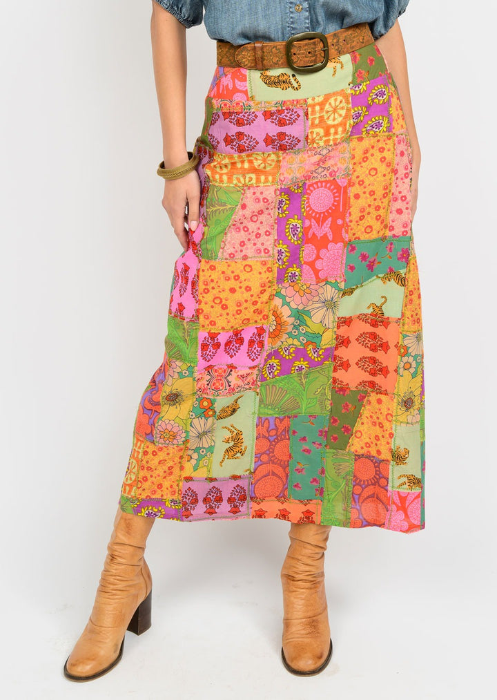 Patchwork Skirt-Ivy Jane