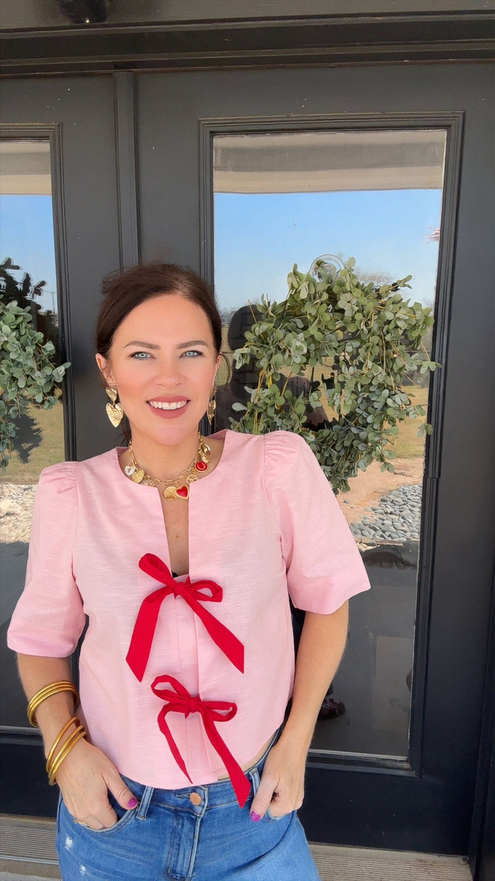 The Red Bow Top