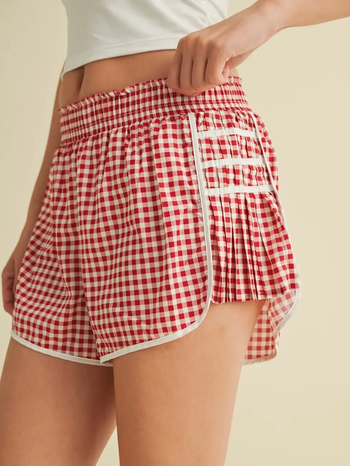 Gingham Game Day Shorts