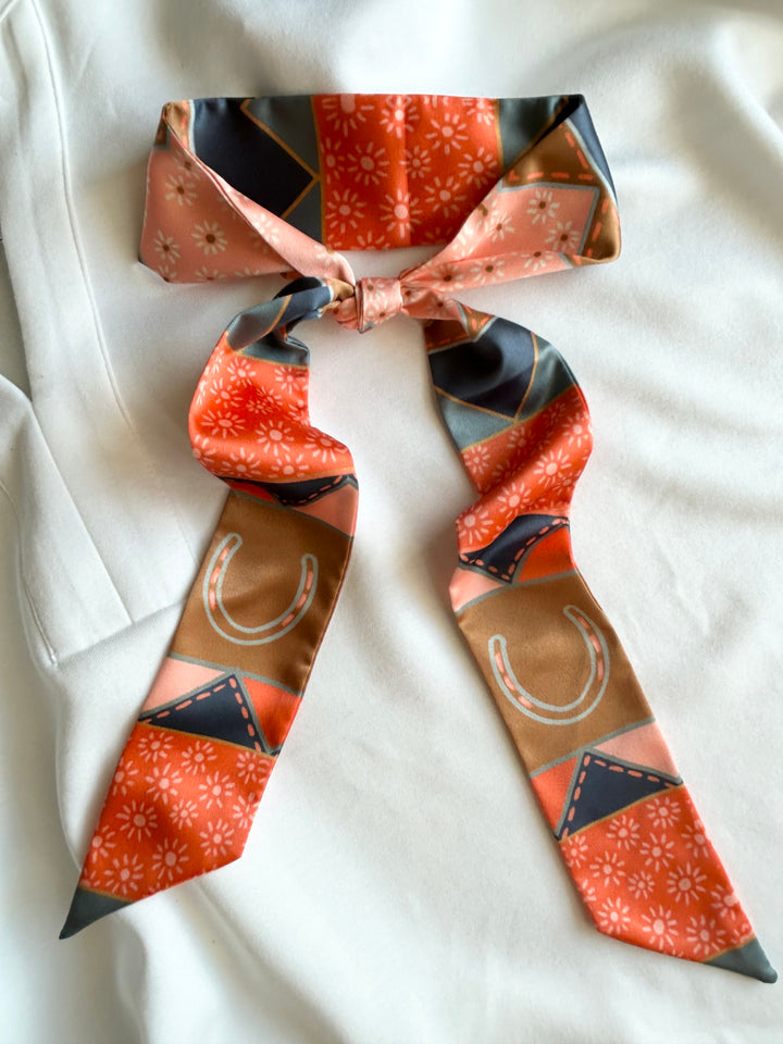 Frontier Bound Quilted Patchwork Twilly Scarf