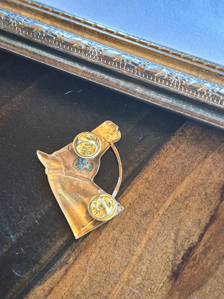 Vintage Horse Head Hat/Scarf Slide