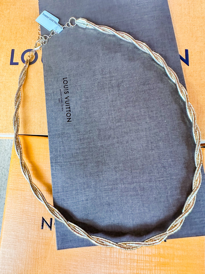 Twisted Gold Necklace