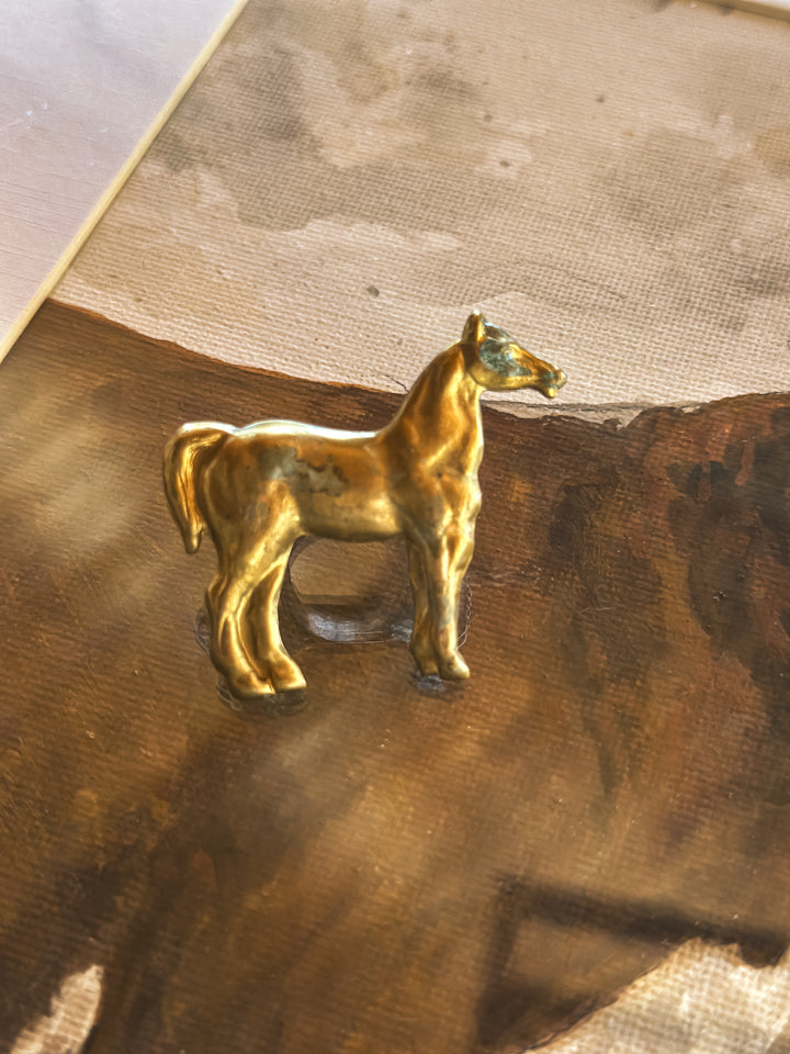 Vintage Standing horse Scarf Slide