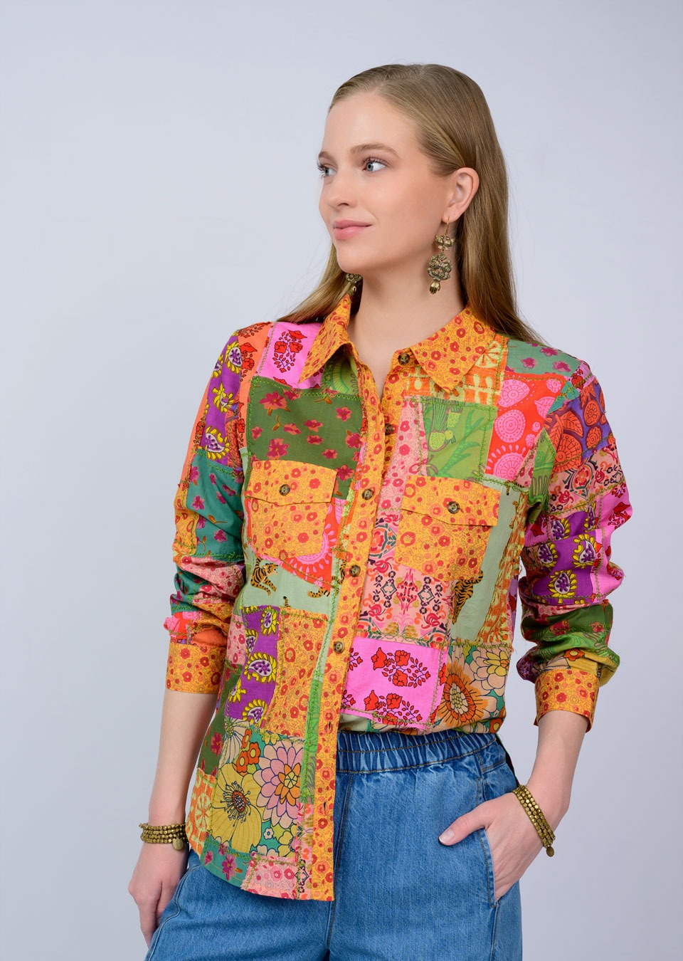 Patchwork Camp Shirt