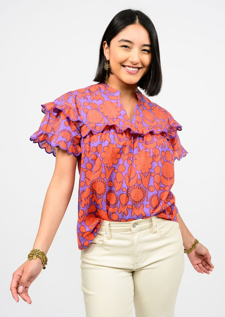 Scallop Trim Top by Ivy Jane