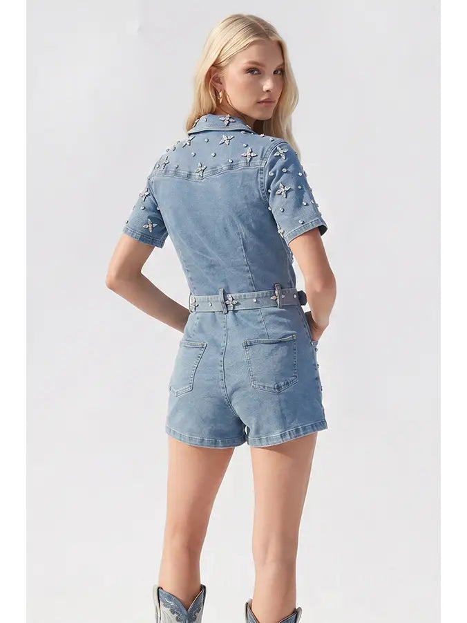 Rhinestone Romper