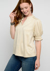 Ivory Suede Top by Ivy Jane