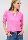 Pink Suede Top by Ivy Jane