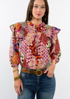 Patchwork Peasant Top by Ivy Jane