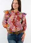 Patchwork Peasant Top by Ivy Jane