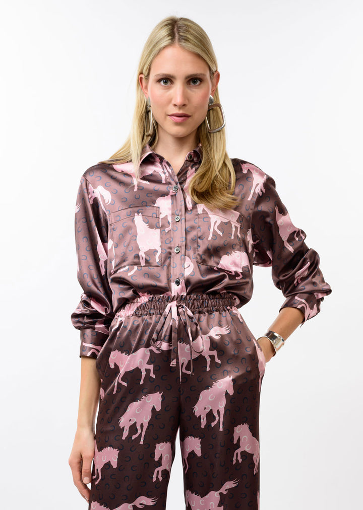 Horseplay Camp Shirt By Ivy Jane