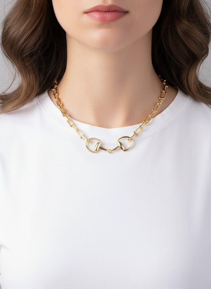 Horsebit Clip Chain Necklace