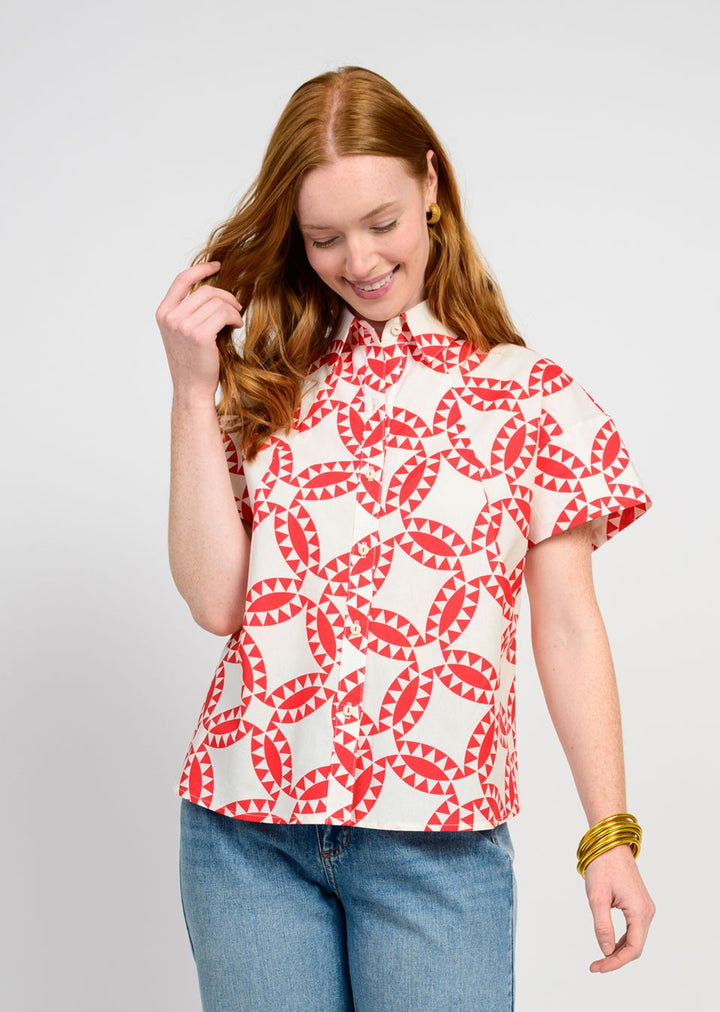 Tucked Swing Shirt-Ivy Jane