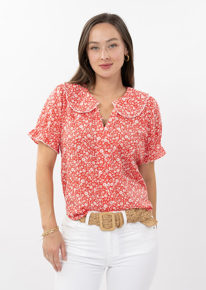 Ditsy Poet Top-Ivy Jane