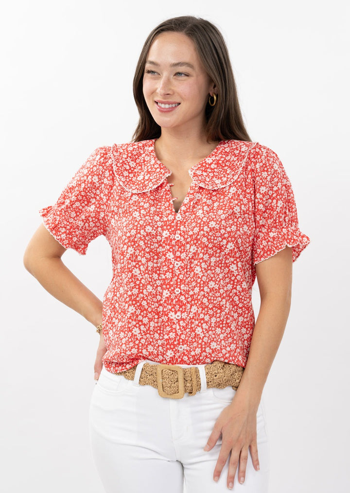 Ditsy Poet Top-Ivy Jane