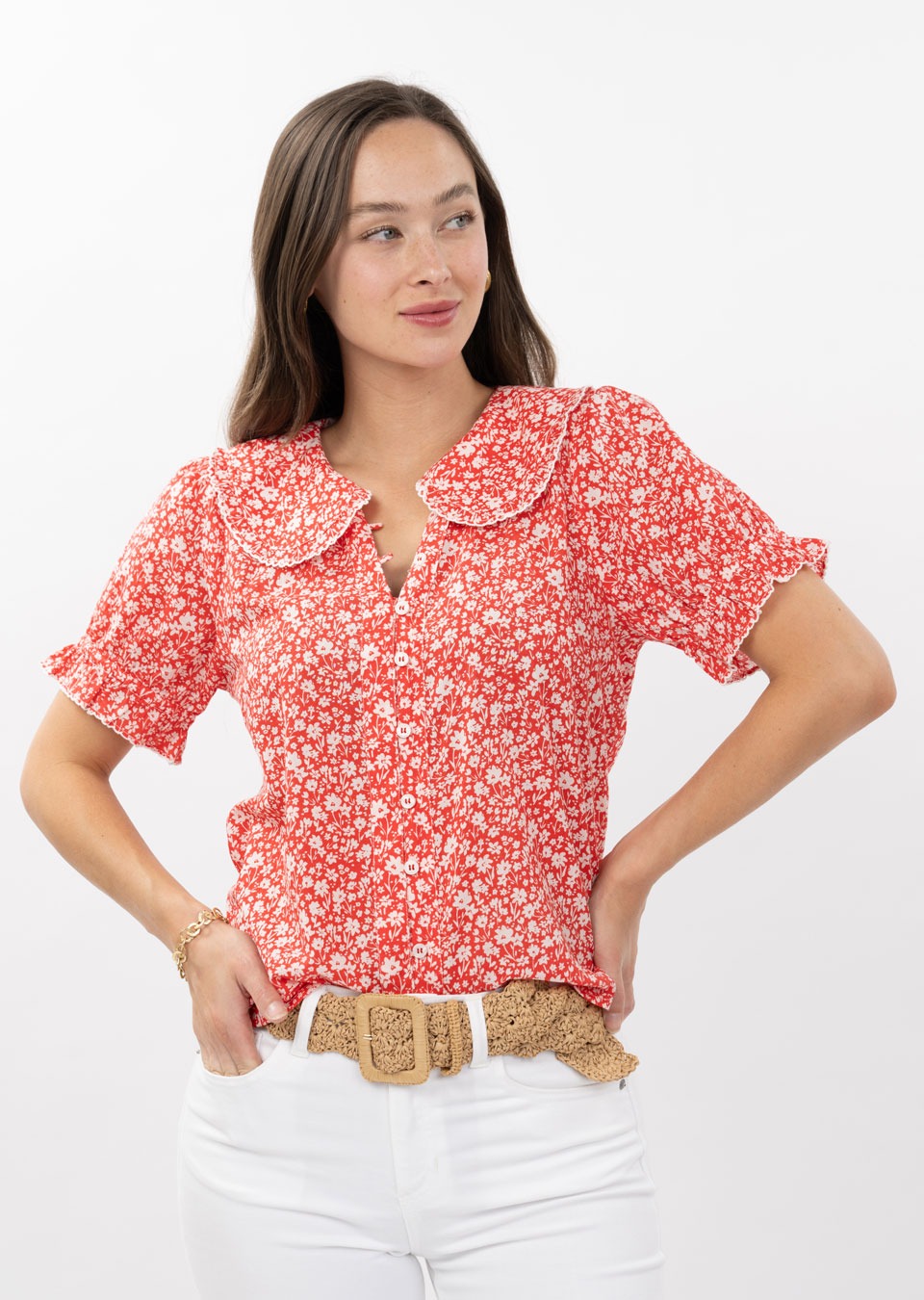 Ditsy Poet Top-Ivy Jane