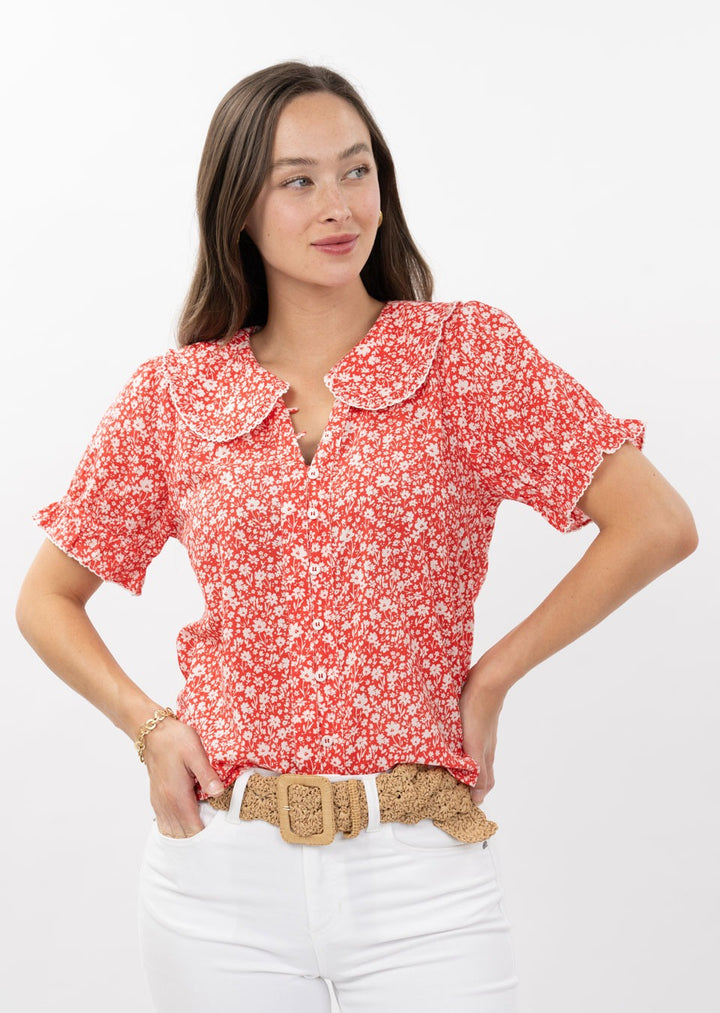 Ditsy Poet Top-Ivy Jane