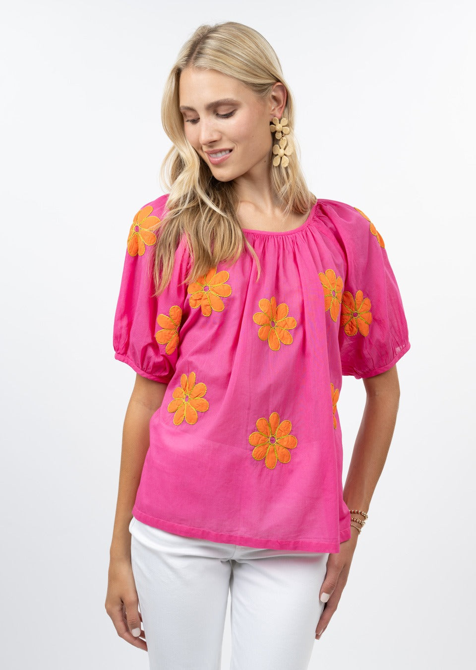 Daisy Applique Top-Ivy Jane