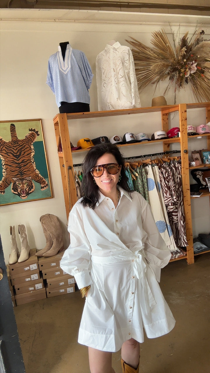 Ivory Wrap Dress