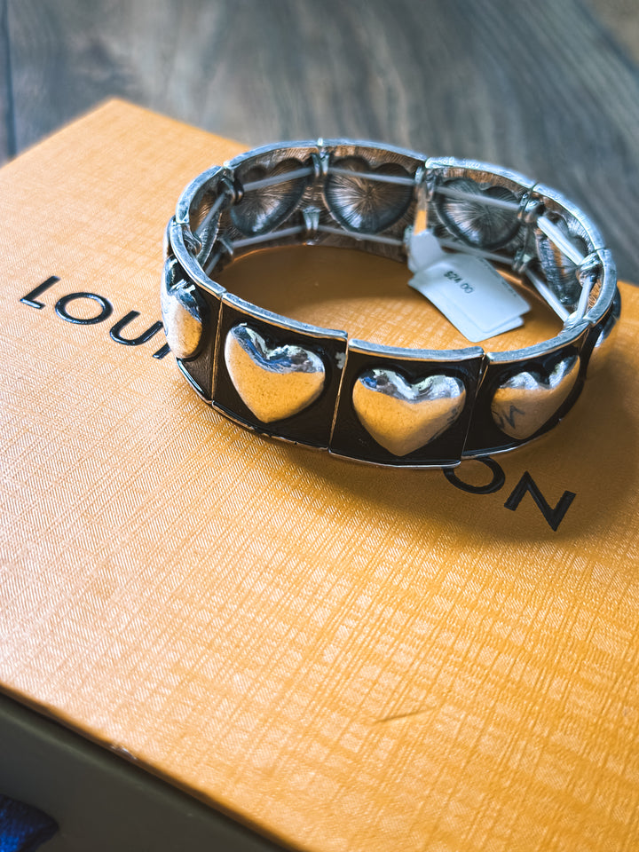 Large Bubble Heart Bracelet
