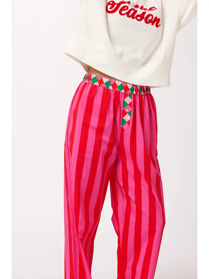 Festive Stripe Boxer Pants