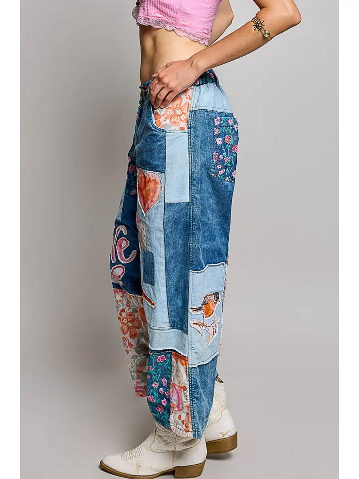 Love Patchwork Jeans