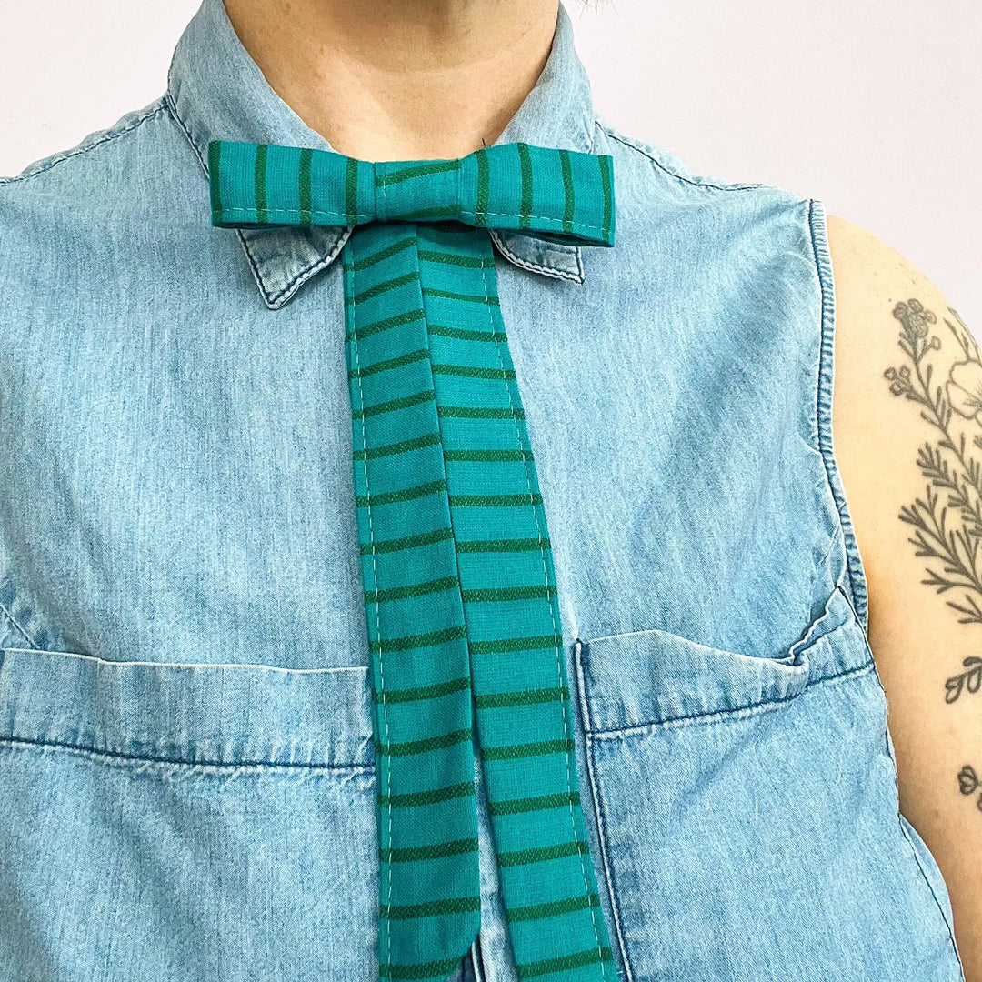 Western Bow Tie-Blue