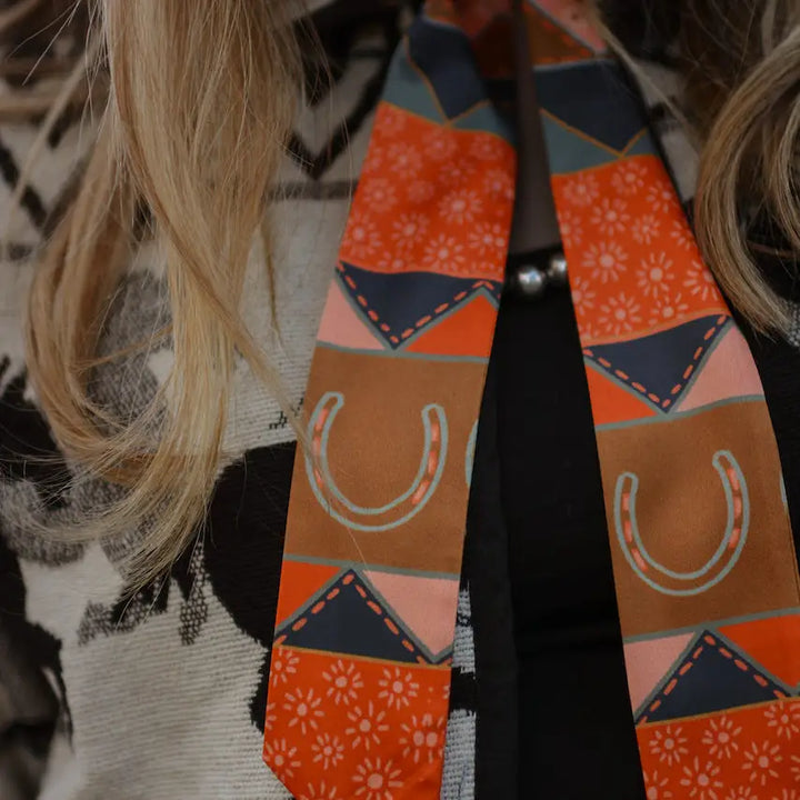 Frontier Bound Quilted Patchwork Twilly Scarf