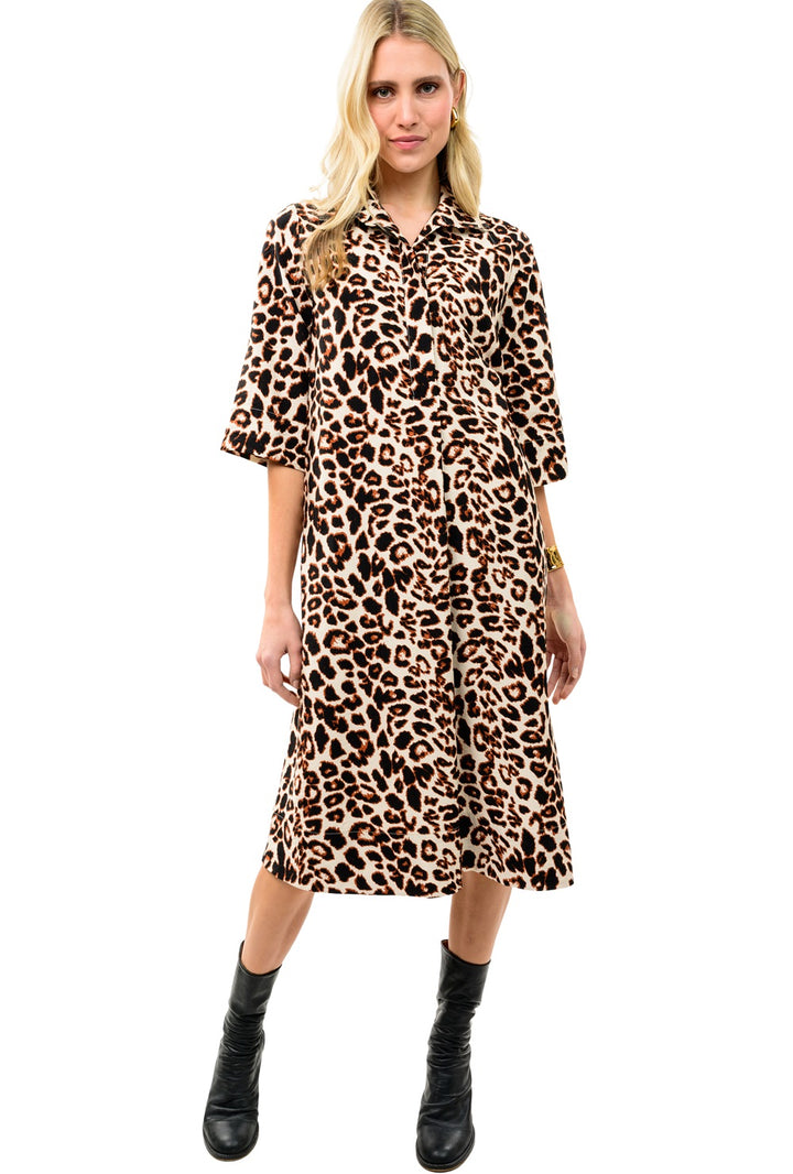 Leopard Shifty Shirt Dress by Uncle Frank