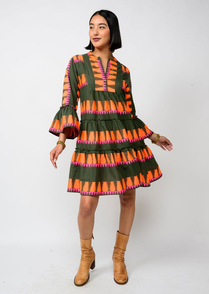 Jacquard Tiered Dress by Ivy Jane