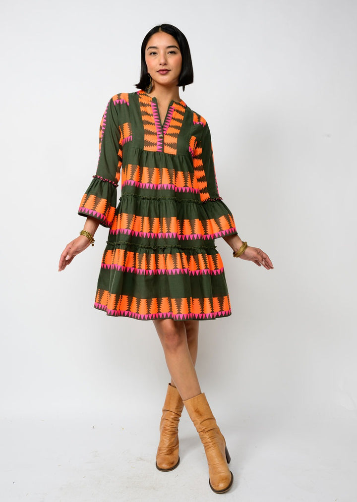 Jacquard Tiered Dress by Ivy Jane