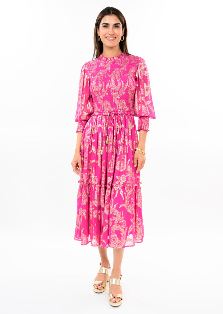 Metallic Rayon Dress by Uncle Frank