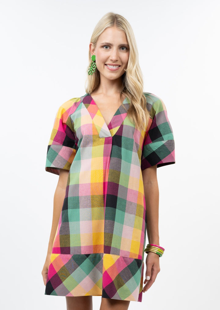 Checked Shift Dress by Uncle Frank