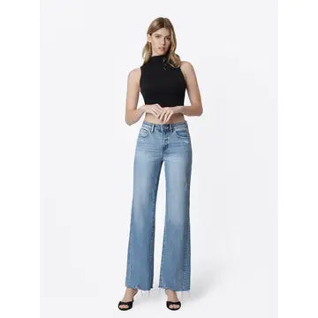 High Rise Slant Side Seam Vintage Flare Jeans