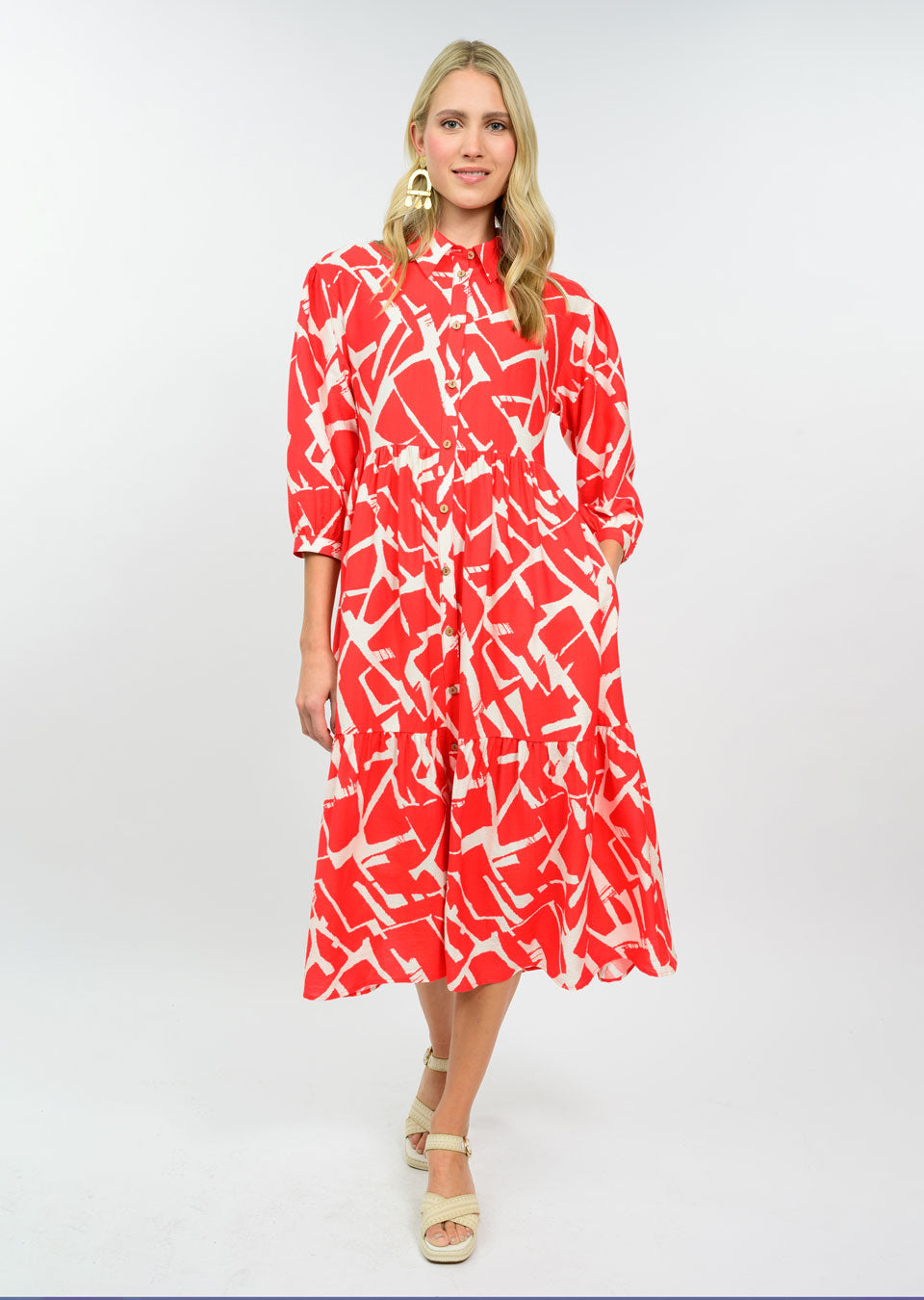 Tierred Shirt Dress by Uncle Frank