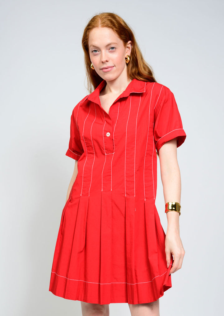 Pleated Shirt Dress by Uncle Frank
