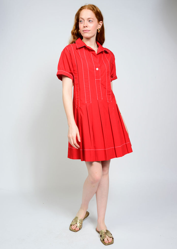 Pleated Shirt Dress by Uncle Frank