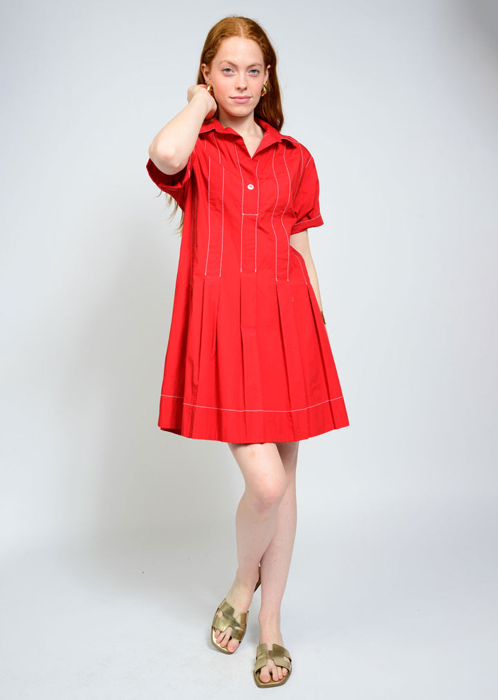 Pleated Shirt Dress by Uncle Frank
