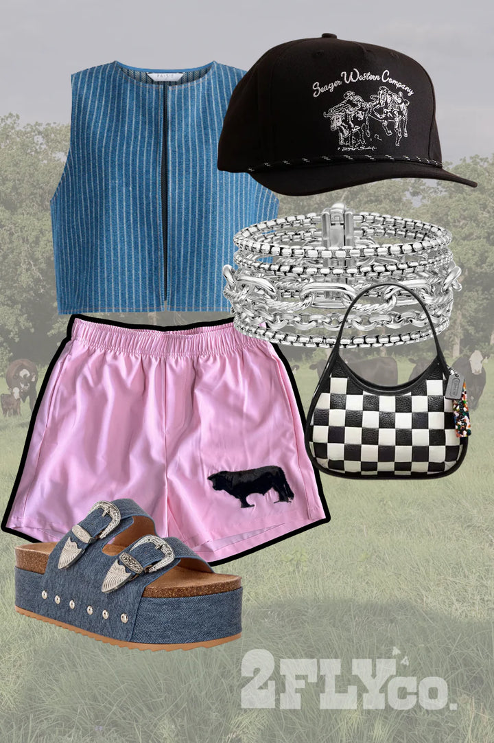 Cattle Club Shorts-Angus