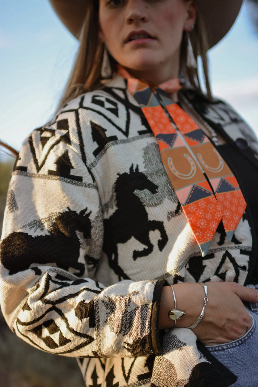 Frontier Bound Quilted Patchwork Twilly Scarf