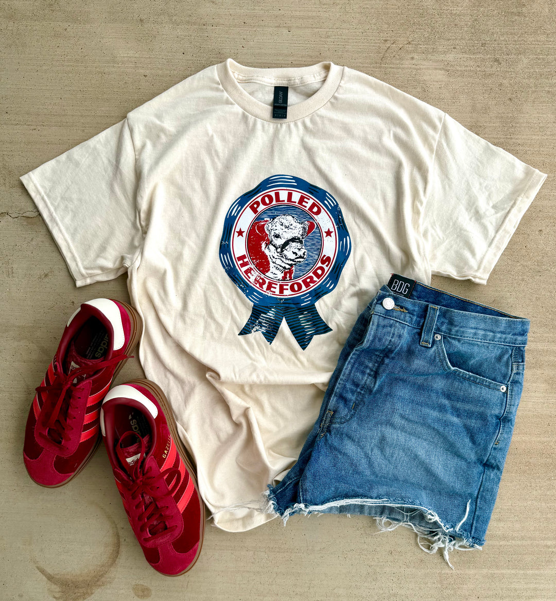 Polled Hereford Ribbon Tee