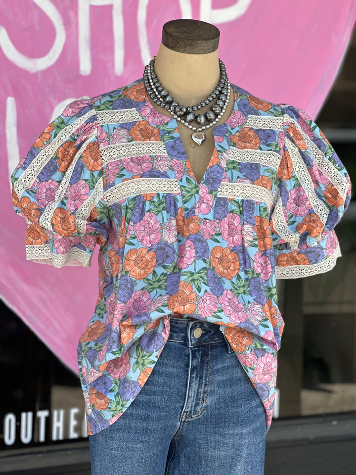 The Floral Frenzy Top