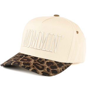 Mommin Leopard Brim Hat