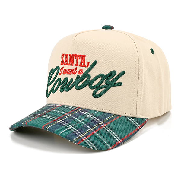 Santa I Want a Cowboy Trucker Hat