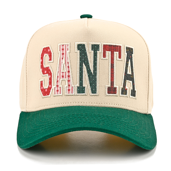 SANTA  Patch Trucker Cap- Dark Green
