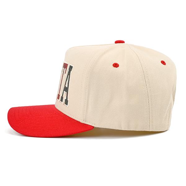 SANTA Patch Trucker Cap-Dark Red