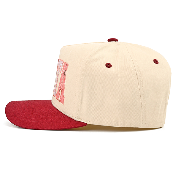 SANTA Patch Trucker Cap-Dark Burgundy