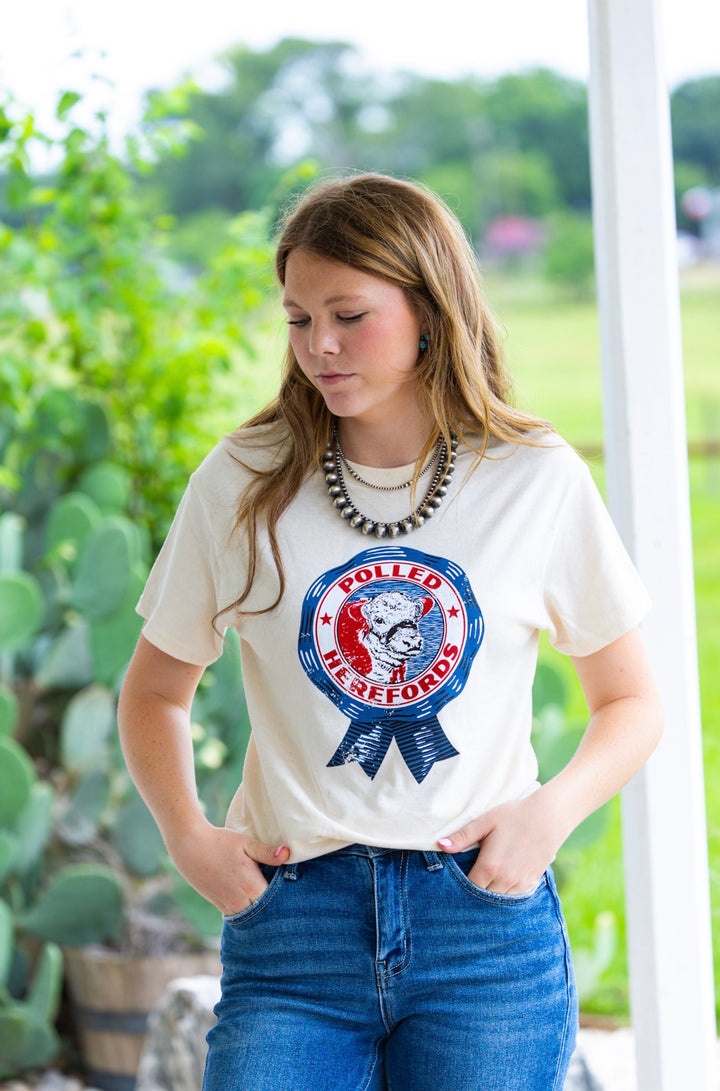 Polled Hereford Ribbon Tee
