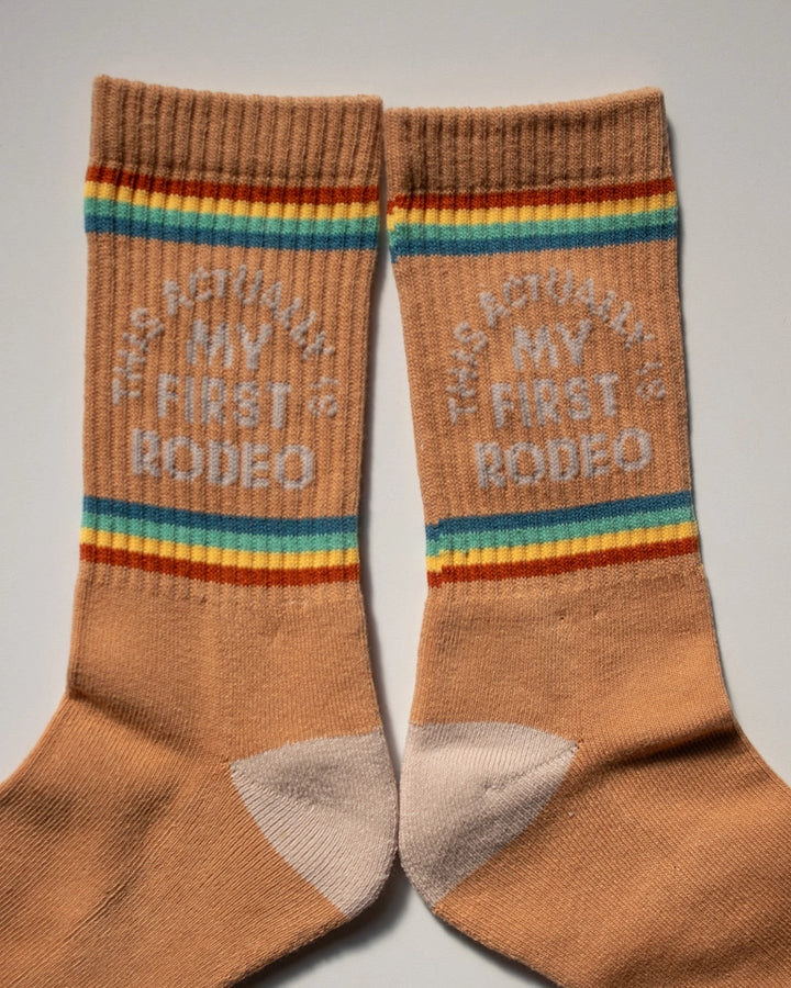 Actually My First Rodeo Western Socks