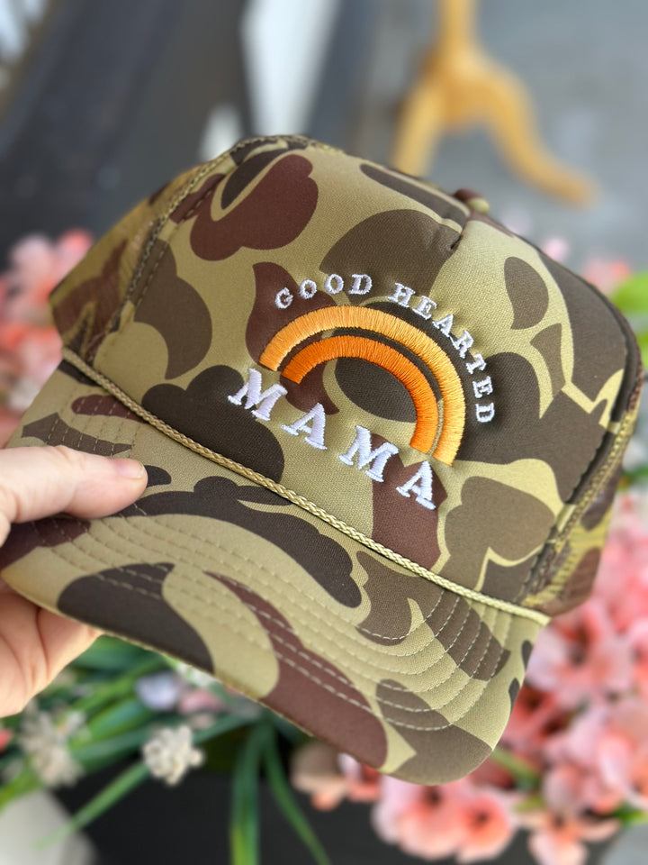 Embroidered Good Hearted Mama Trucker